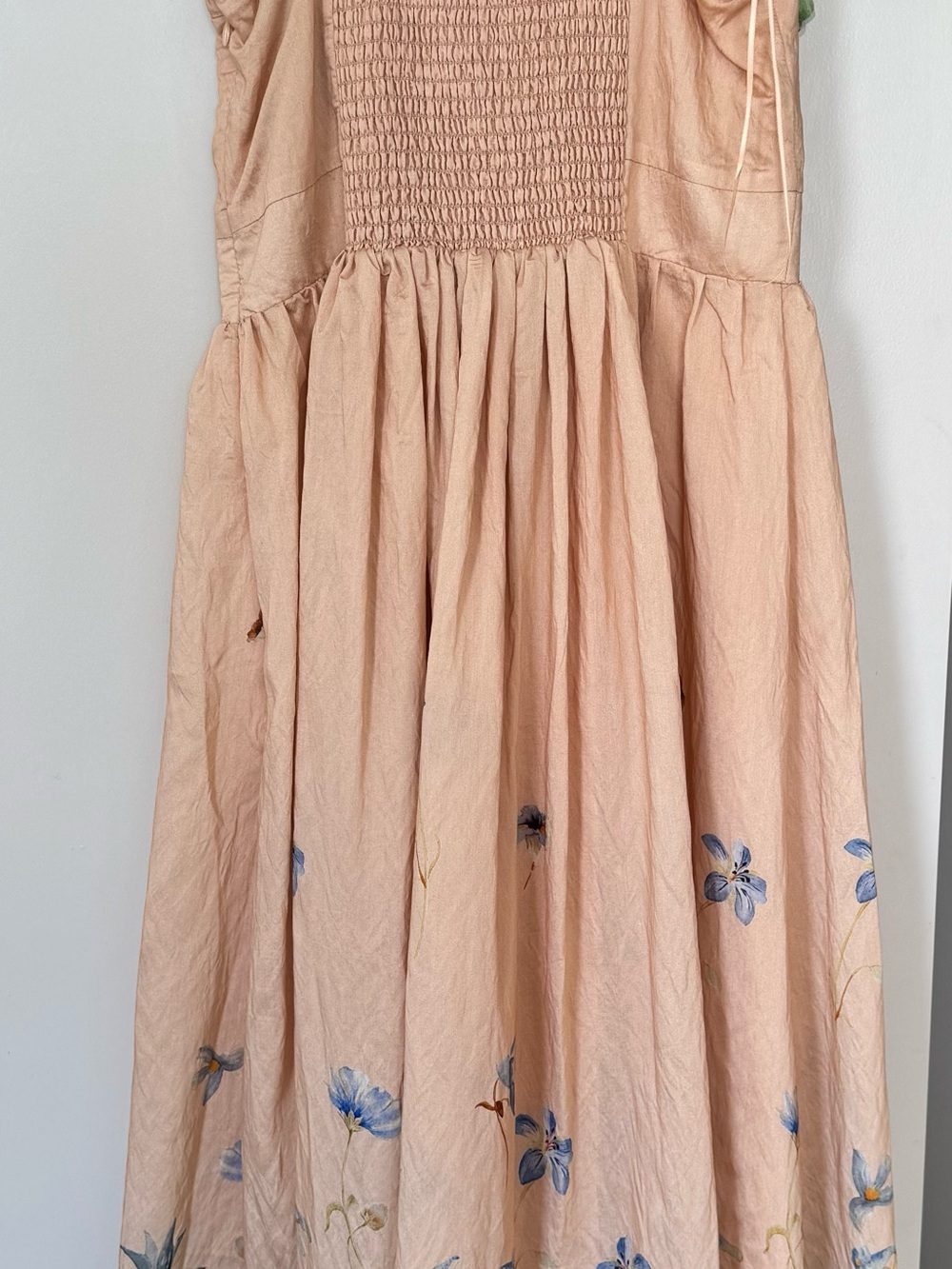 En Saison Peach Tiered Spaghetti Strap Dress Size L - Picture 4 of 8